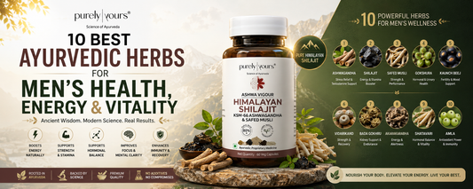 10 Best Ayurvedic Herbs for Men’s Health, Energy & Vitality | Purely Your Ayurveda