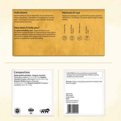Organic Digestea Brew | indigestion treatment tea