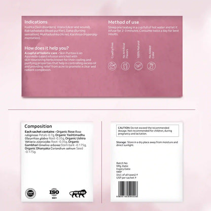 Organic Skin Puritea | organic acne treatment tea