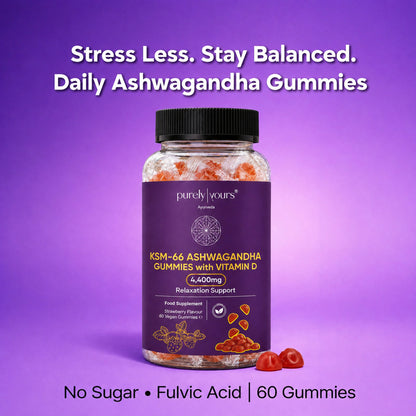 KSM-66 Ashwagandha Gummies + Vitamin D – Stress Support, Balance & Wellness