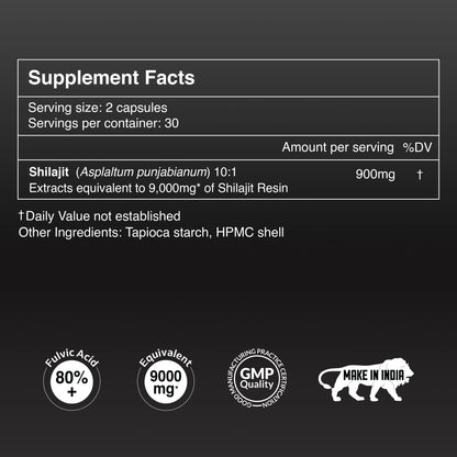 Shilajit Capsules – Pure Himalayan Wellness in Every Capsule