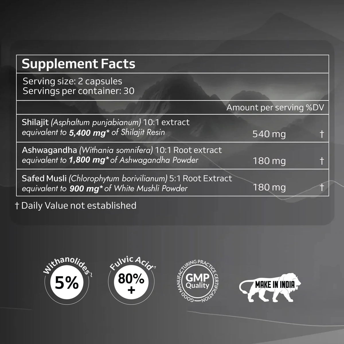 Ashwa Vigour Shilajit Capsules – Natural Energy & Daily Vitality