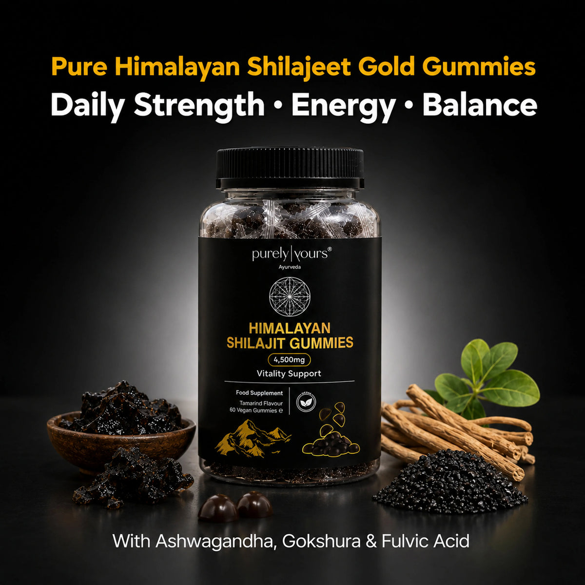 Shilajit Gummies – Natural Energy & Vitality