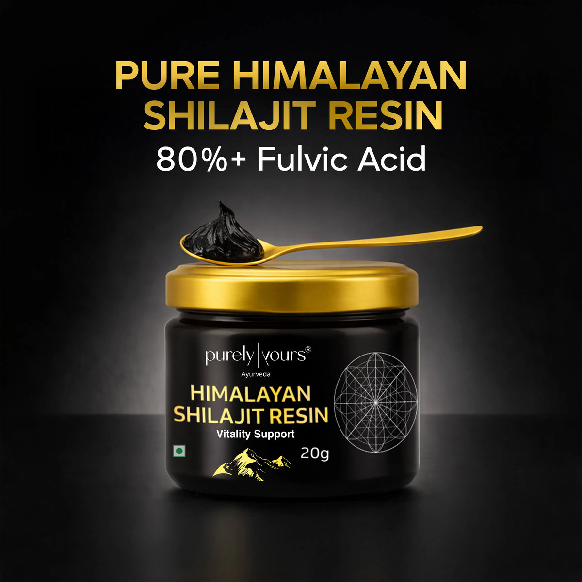 Shilajit Resin – Pure Himalayan Shilajit for Natural Energy (20g)