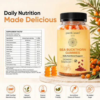 Sea Buckthorn Gummies – Daily Skin, Immune & Wellness Support
