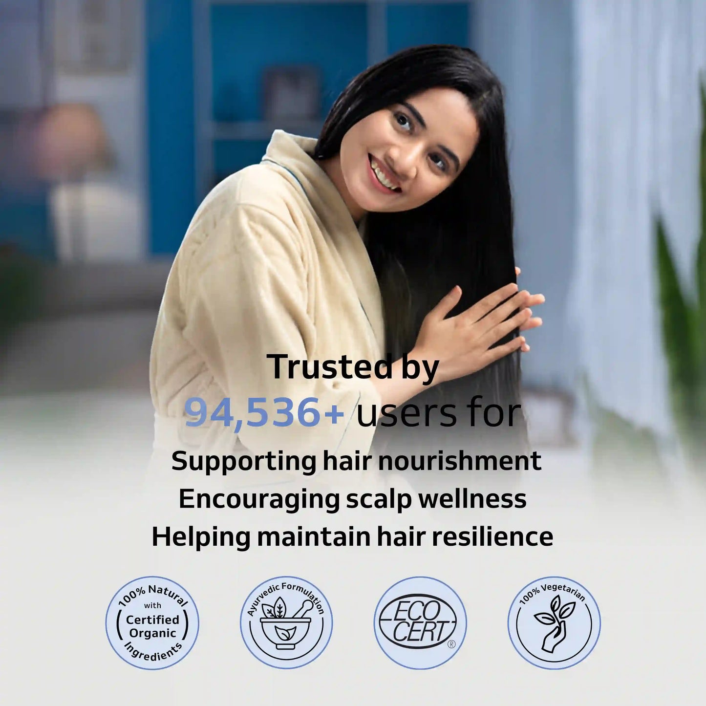 Grow + thrive Hair Growth Ayurvedic Capsules