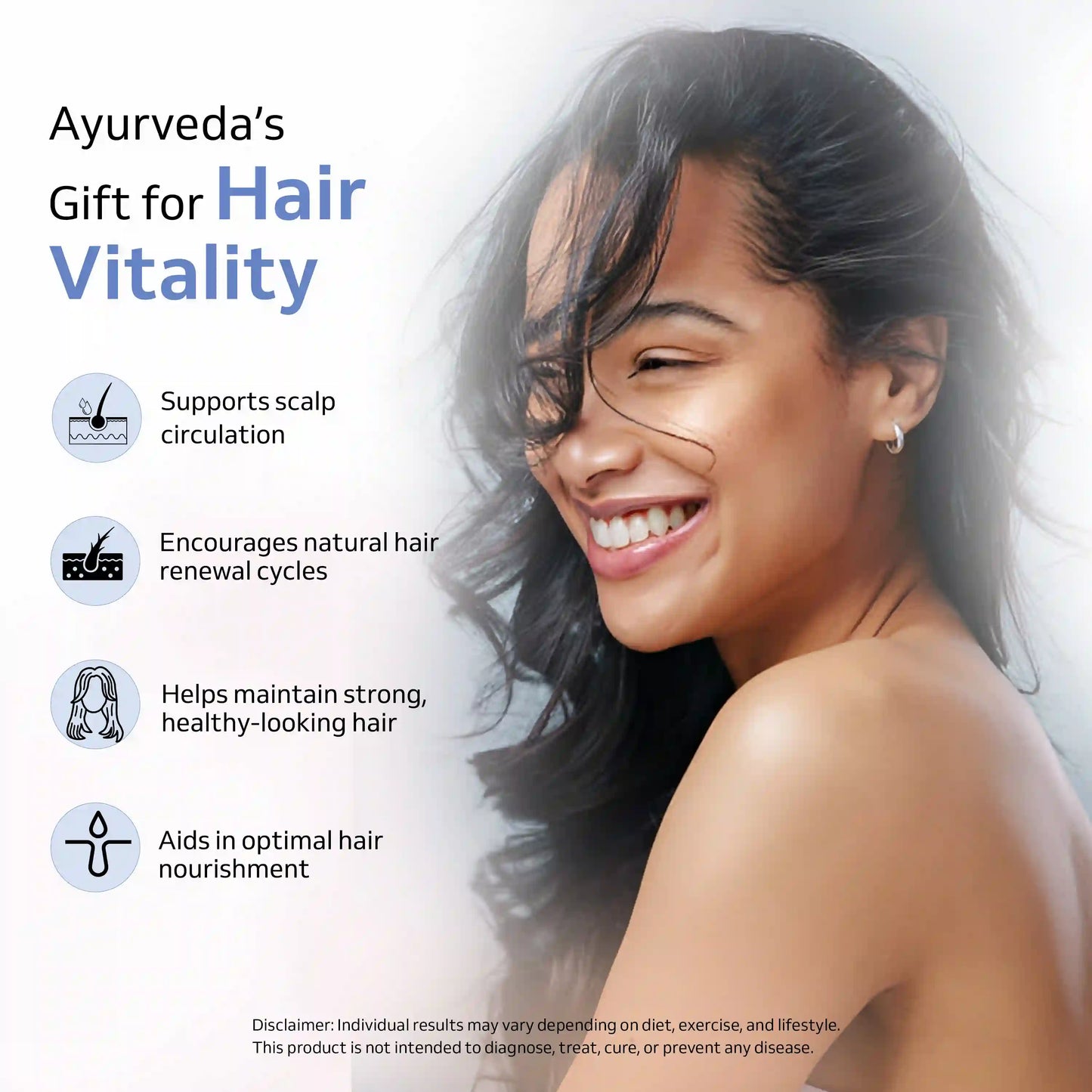 Grow + thrive Hair Growth Ayurvedic Capsules