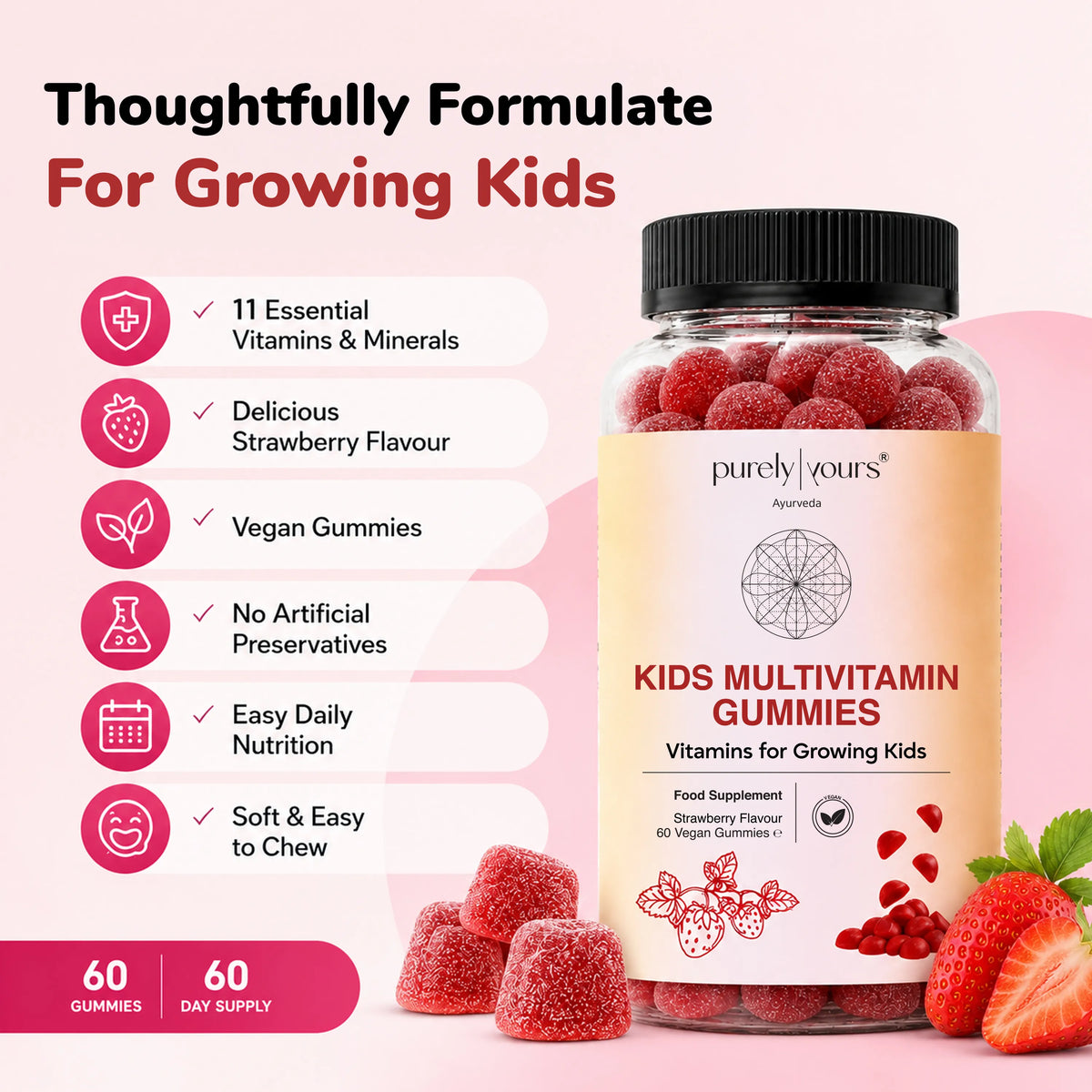Kids Multivitamin Gummies – Daily Nutritional Support for Growing Children