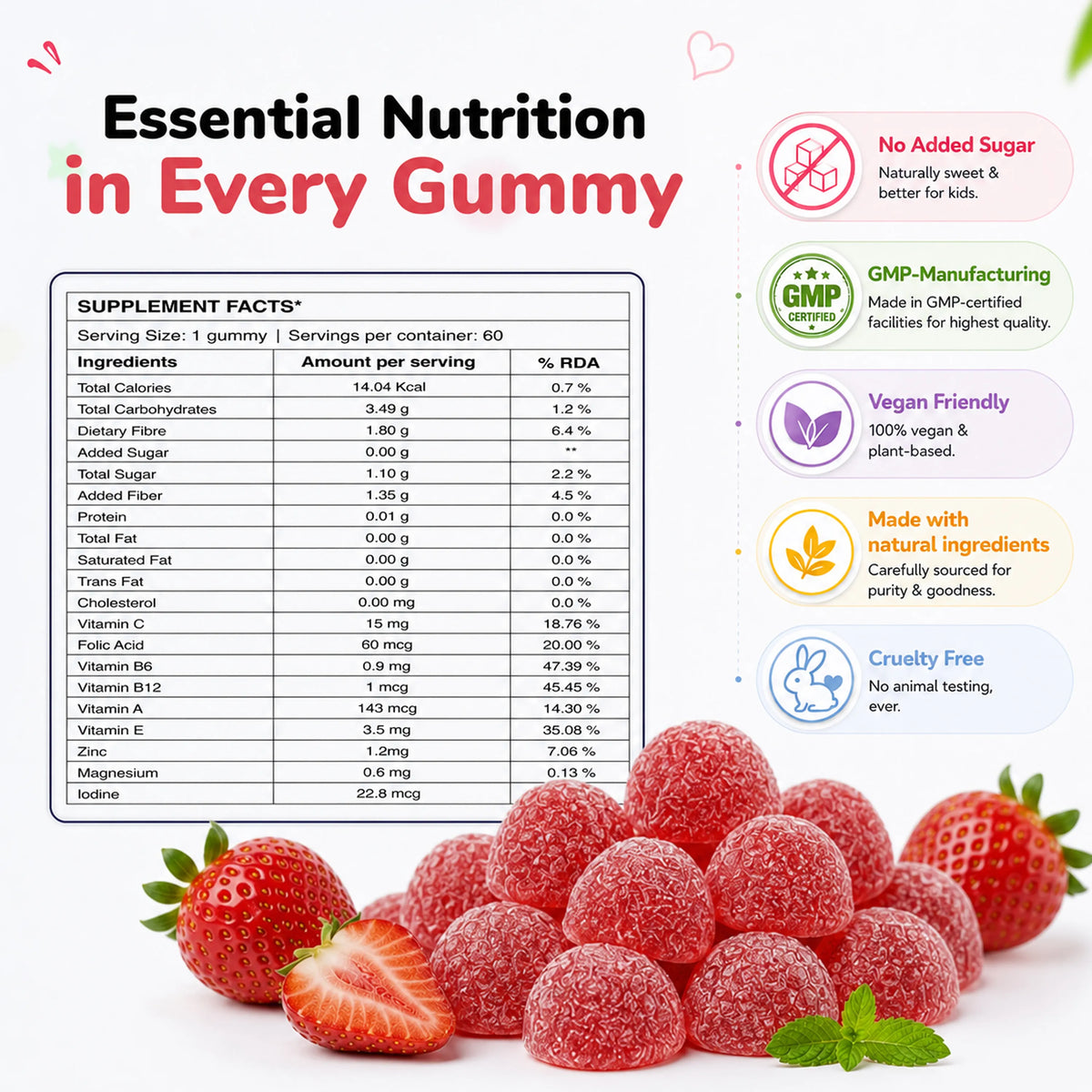 Kids Multivitamin Gummies – Daily Nutritional Support for Growing Children