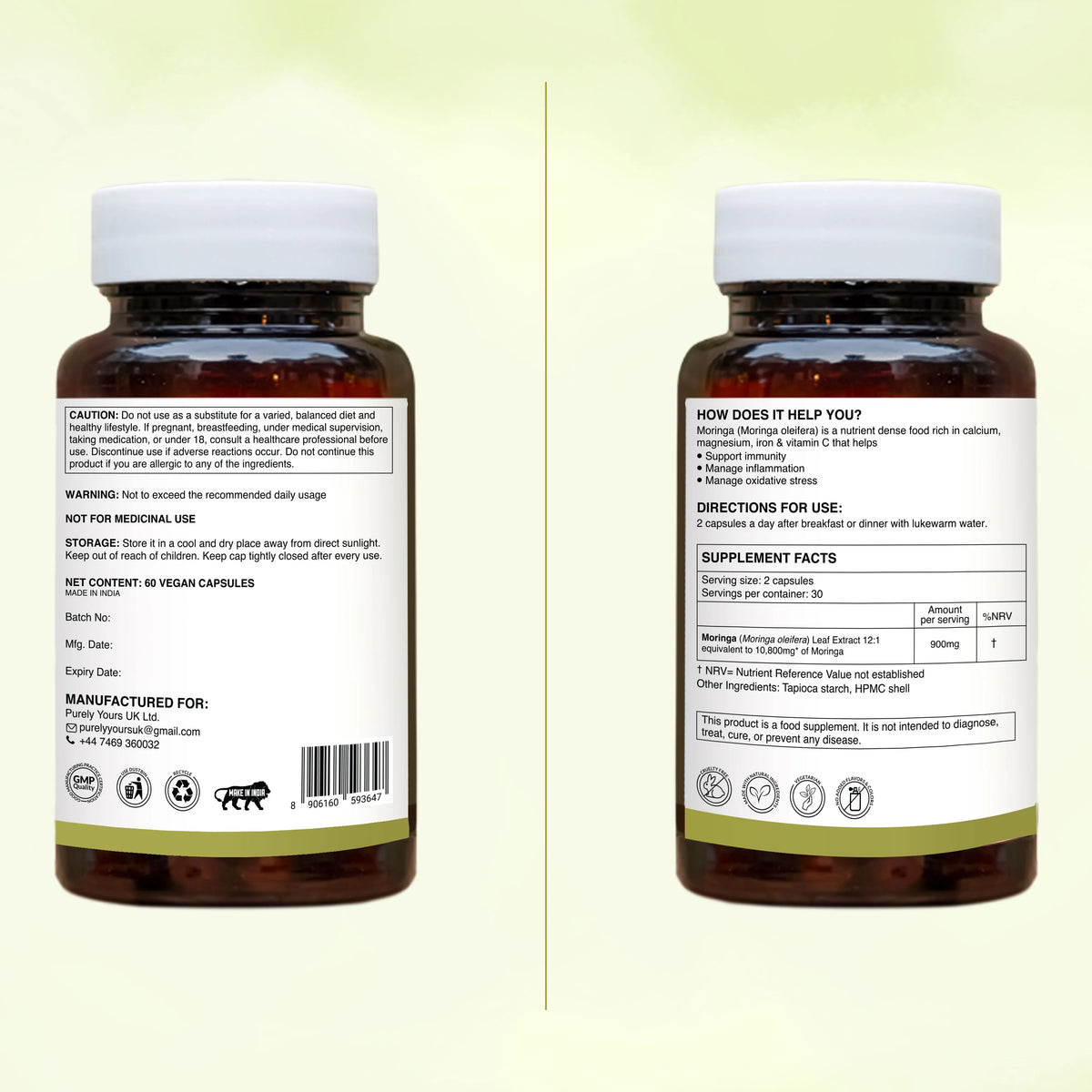 Moringa Extract Capsules – Everyday Nutrition & Natural Wellness