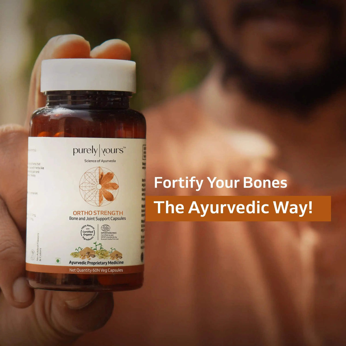 Ortho Strength: Ayurvedic Joint Pain Relief & Bone Density Capsules
