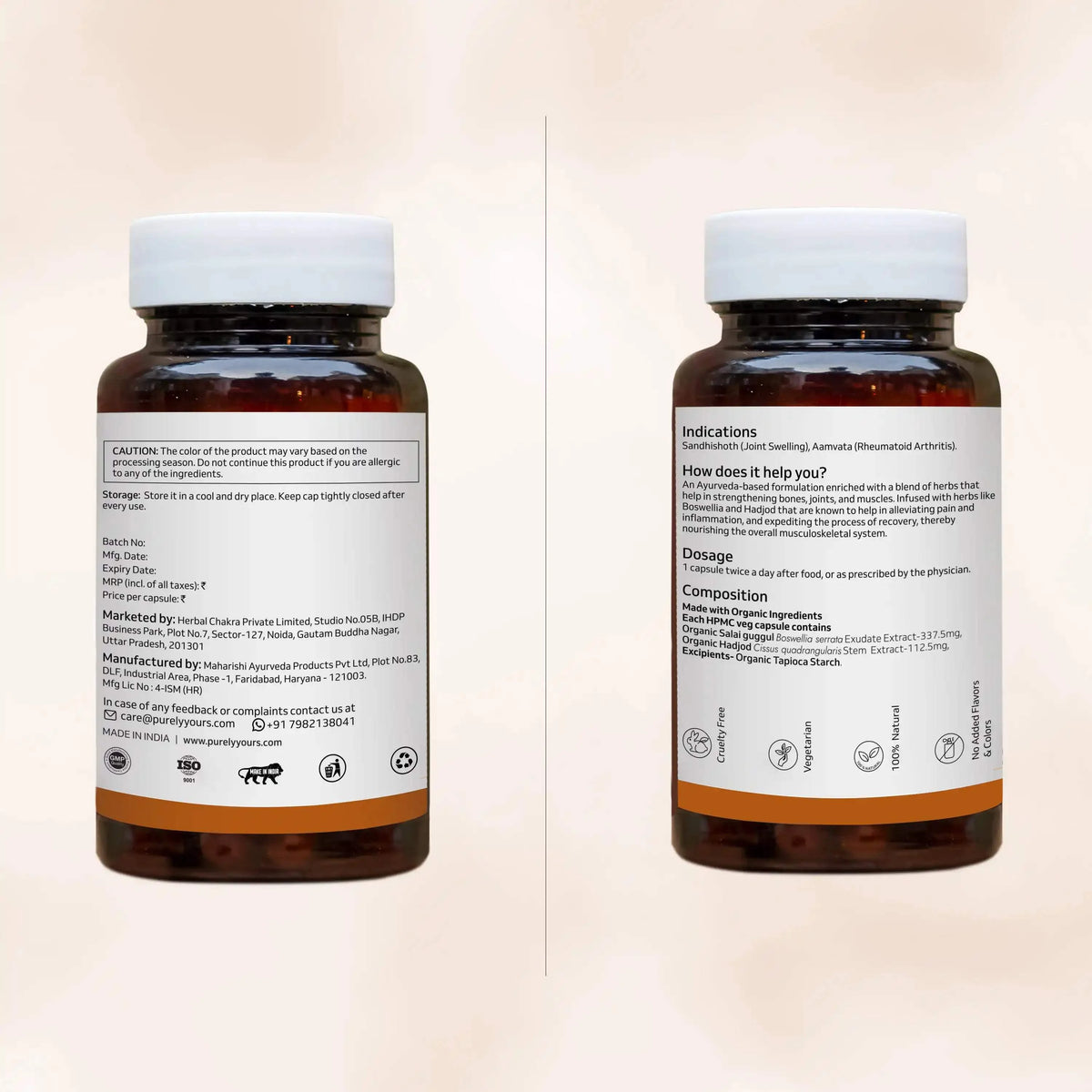 Ortho Strength: Ayurvedic Joint Pain Relief & Bone Density Capsules