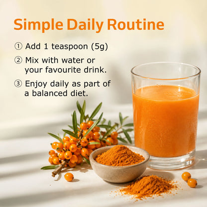 Sea Buckthorn Powder – Pure Superfruit Nutrition for Everyday Wellness