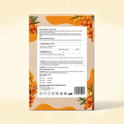 Sea Buckthorn Powder – Pure Superfruit Nutrition for Everyday Wellness