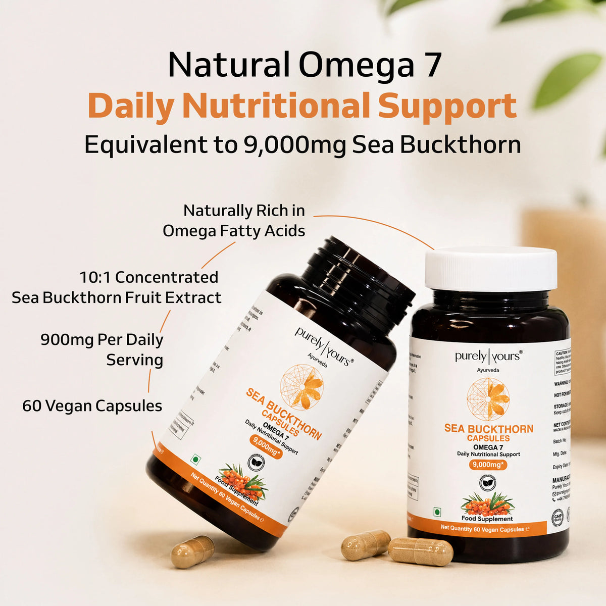 Sea Buckthorn Capsules – Natural Omega-Rich Support for Everyday Wellness